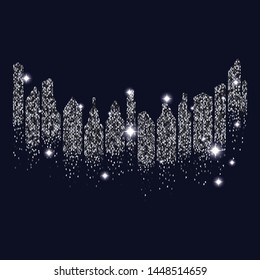 city skyline background vector illustration design