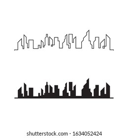 city skyline background vector illustration design
