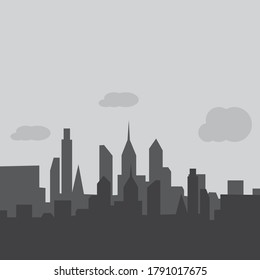 City skyline background vector illustration design template