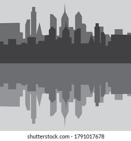 City skyline background vector illustration design template