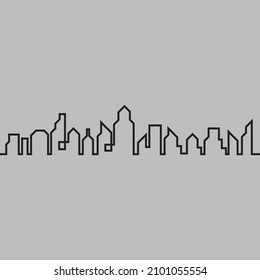 diseño de ilustración vectorial de fondo de horizonte de ciudad
