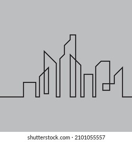 diseño de ilustración vectorial de fondo de horizonte de ciudad