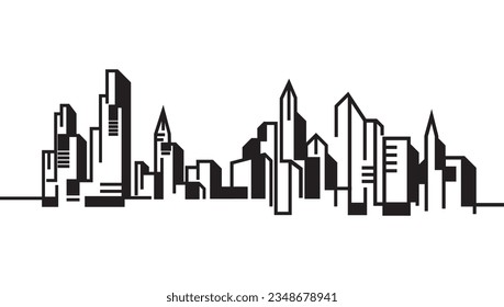 city skyline background vector illustration design