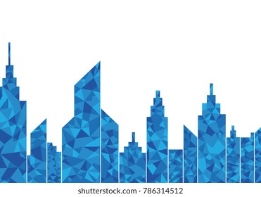 City skyline background vector illustration