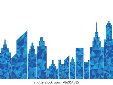 City skyline background vector illustration