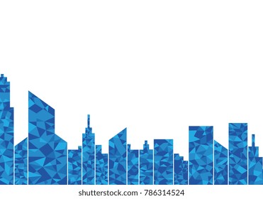 City skyline background vector illustration