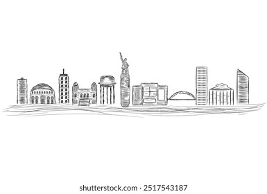 horizonte da cidade de Birmingham Alabama