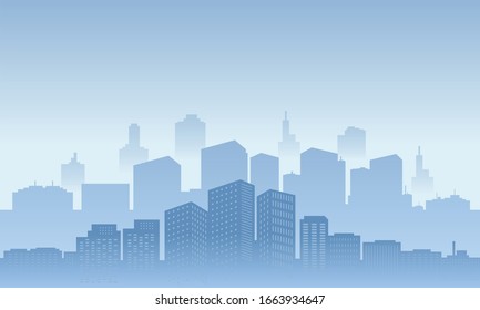 City skyline in the daytime. Urban landscape