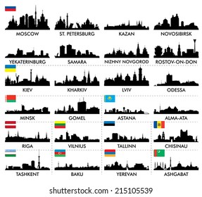 City skyline eastern and northern Europe and Central Asia