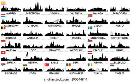 City skyline European countries2 