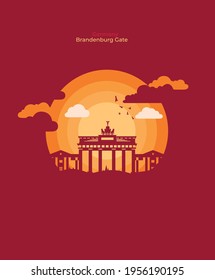 City skyline Germany. Illustration in vector.