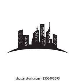 City Skyline Icon Vector Stock Vector (Royalty Free) 1308498595 ...