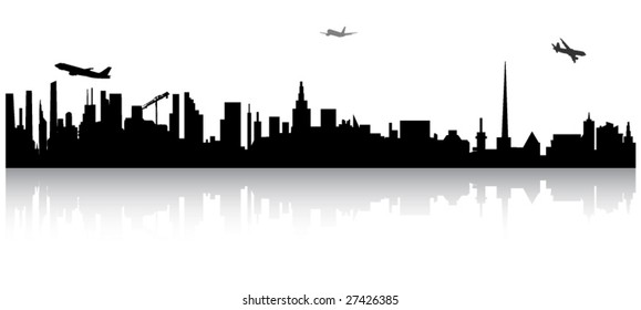 City skyline illustration