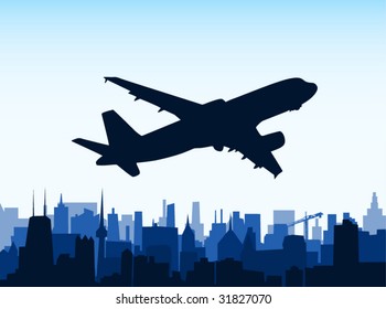 City skyline illustration