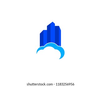 city skyline logo icon vector