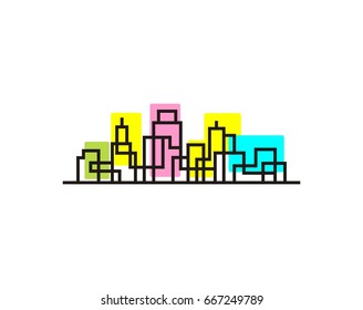 City Skyline Logo Template