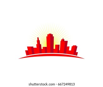 City Skyline Logo Template