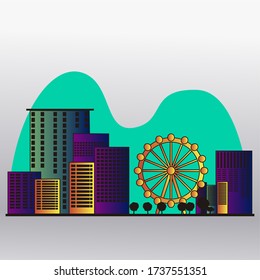 City skyline of London - Vector illustration design