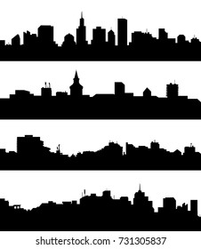 City Skyline Set - Vector