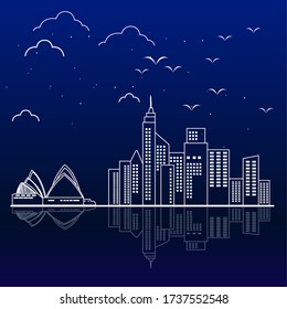 City skyline - Vector Illustrationsdesign