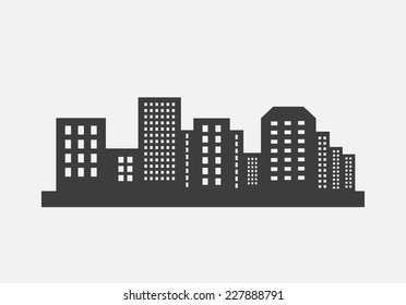 City skyline silhouette