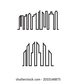 City skyline, city silhouette vector