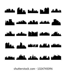 city skyline silhouette vector illustration