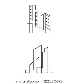 City skyline, city silhouette vector illustration in flat design