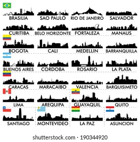 City skyline South America