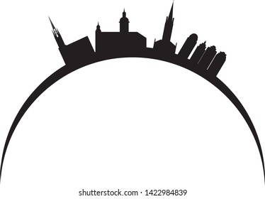 city skyline of stockholm in sweden