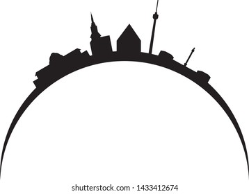 city skyline of Stuttgart in Germany