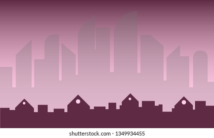 City skyline, Urban landscape. vector illustration.
