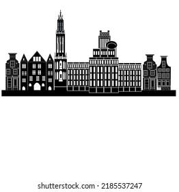 city skyline of Utrecht Netherlands