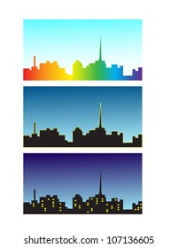city skyline vector