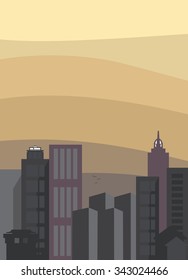 City skyline vector