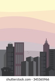 City skyline vector