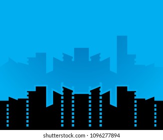 Icono de vector de línea aérea de la ciudad