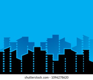 City skyline vector icon