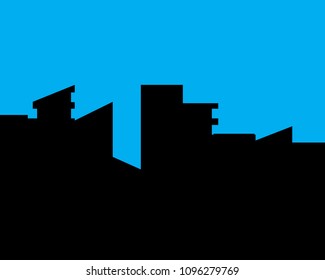 City skyline vector icon