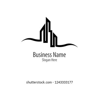 City skyline vector icon