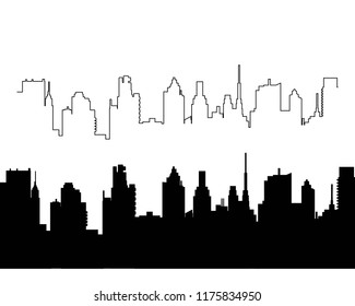 
CITY SKYLINE vector illustration