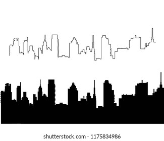 
CITY SKYLINE vector illustration