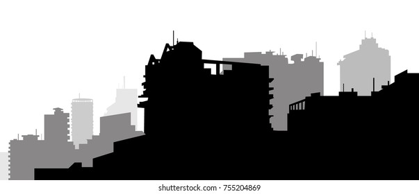 City Skyline is a vector illustration.