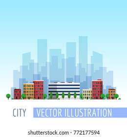 City skyline vector illustration