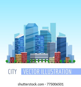 City skyline vector illustration