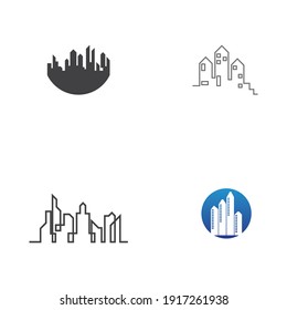 city skyline vector illustration template design