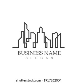 city skyline vector illustration template design