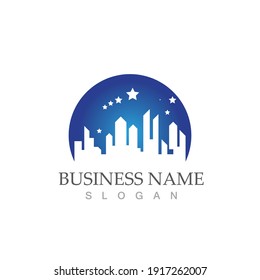 city skyline vector illustration template design