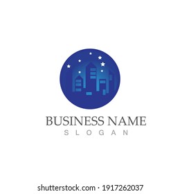 city skyline vector illustration template design