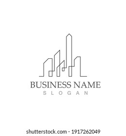city skyline vector illustration template design
